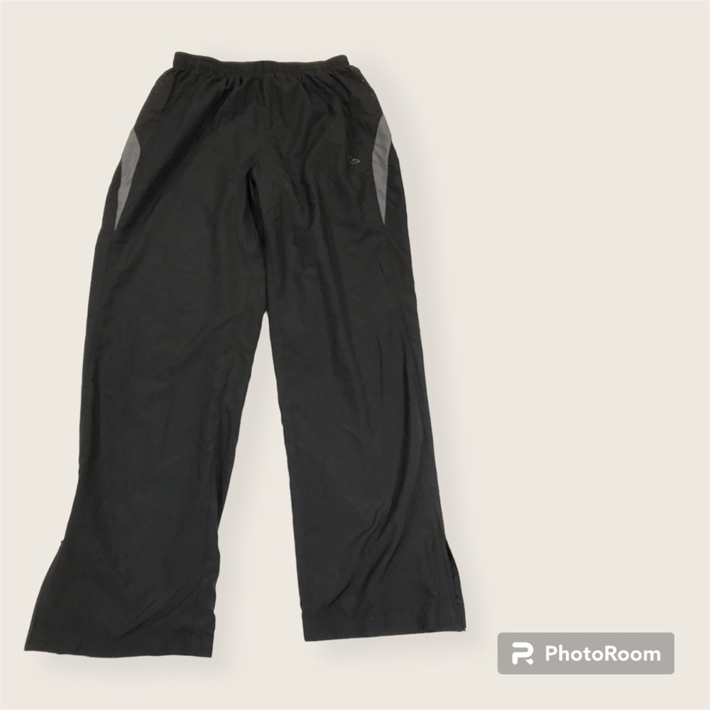 Champion Men’s Large Lightweight Track Windbreaker Pants Black / Grey - Picture 3 of 11